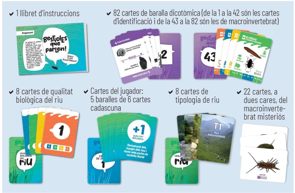 Bestioles que parlen - joc macroinvertebrats